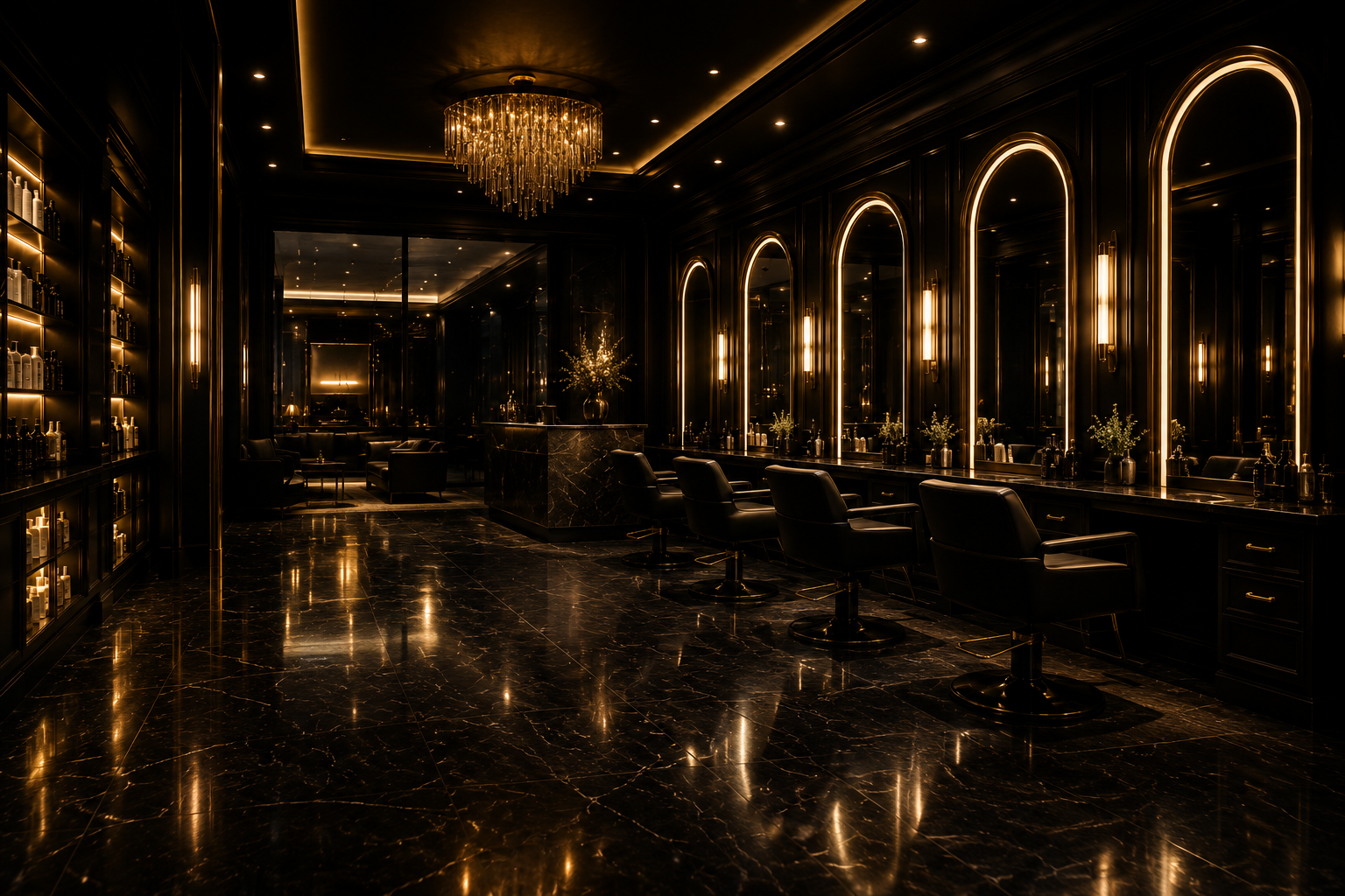 GLAMSMITH Luxury Salon Interior